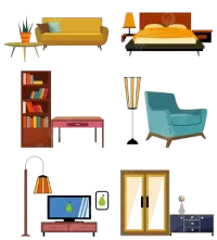 اثاث كامل للبيع في الهند : مستعمل وجديد